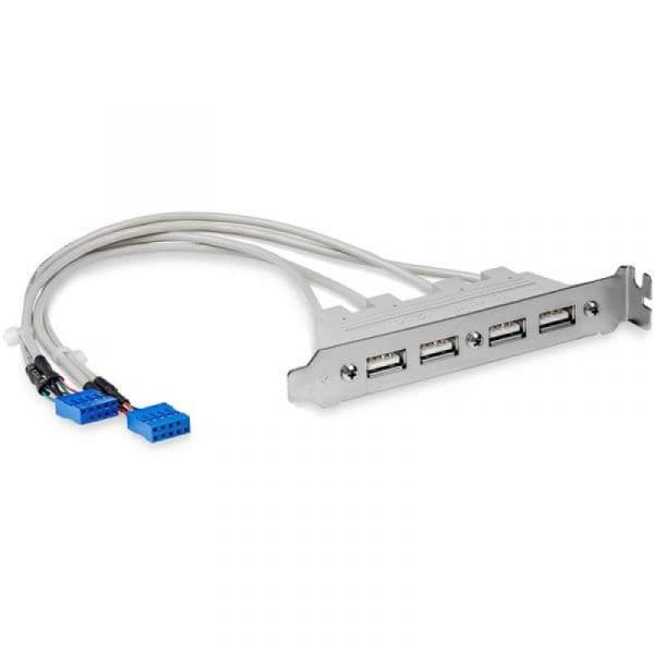 Startech Placa/adaptador Idc 4xUSB 2.0 - USBPLATE4