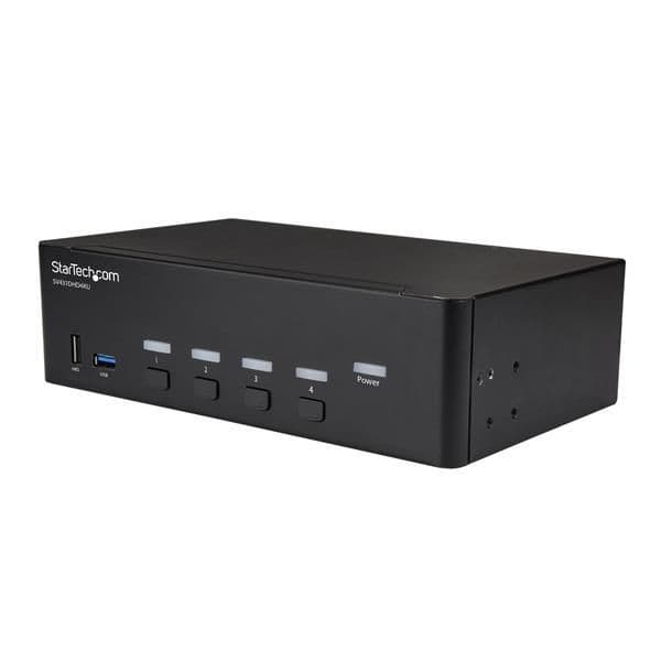 StarTech 4-Port HDMI KVM Switch 4K 30Hz Dual Display - SV431DHD4KU