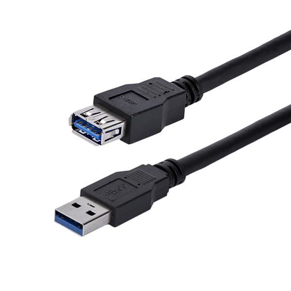 Startech Cabo usb a 3.0 Macho - Fêmea Preto (1 M) - Tartech - USB3SEXT1MBK