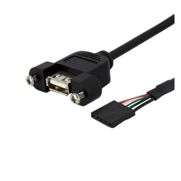 Startech 91CM usb 2.0 para Montaje En Panel - USBPNLAFHD3