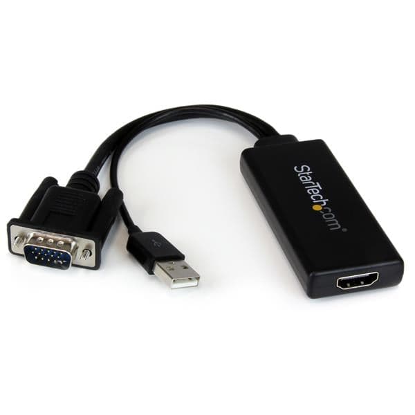 StarTech.com Adaptador VGA para HDMI com áudio e alimentação USB