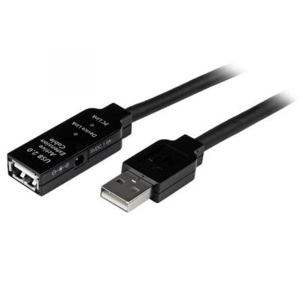 Startech Cabo usb 2.0 Macho-fêmea Preto (25 Mts) - USB2AAEXT25M