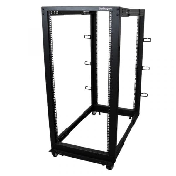 Startech Estante 544,3 Kg Rack Preto - 4POSTRACK25U