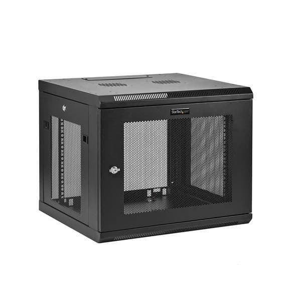 Startech Bastidor de Parede 9U (90 Kg) Preto - RK920WALM