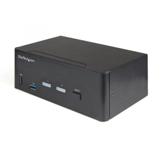 Conmutador KVM HDMI 2.0 4K 60Hz com Hub USB 3.0 e Áudio Digital e Analógico