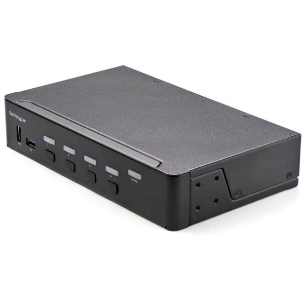 StarTech KVM Switch 4 Portas HDMI 2.0 4K 60Hz USB Hub Digital Analógico SV431HU34K6