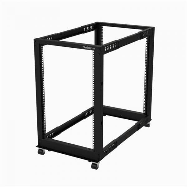 StarTech Suporte Estrutura Aberta 18U 4x Colunas Ajustável de 22 a 40" Preto