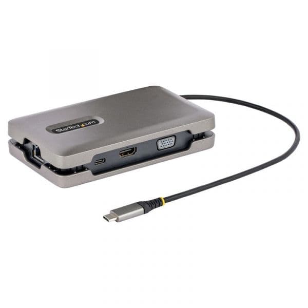 StarTech Adaptador Multiportas USB-C Docking Station para 2 Monitores PD 100W