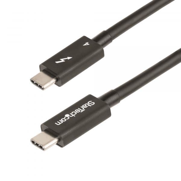 Startech.com TBLT4MM50CM Cabo Thunderbolt 4 40Gbps 100W 4K/8K Intel Certified USB4 Black 0.5m