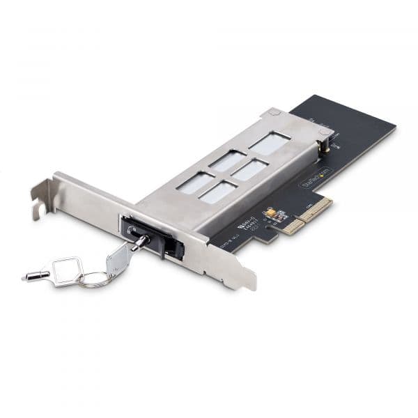Startech.com Placa de Expansão PCIe M2-REMOVABLE-PCIE-N1 com Bandeja Removível Hot-Swap para SSD NVMe M.2