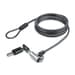 Trava de Segurança StarTech NANOK-LAPTOP-LOCK 2 m Cabo Antirroubo com 2 Chaves