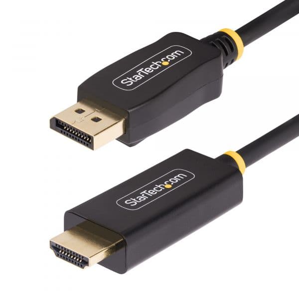 Startech.com 10F-DP-HDMI-4K60-HDR Cabo Adaptador DisplayPort para HDMI 4K 60Hz HDR 3m Preto