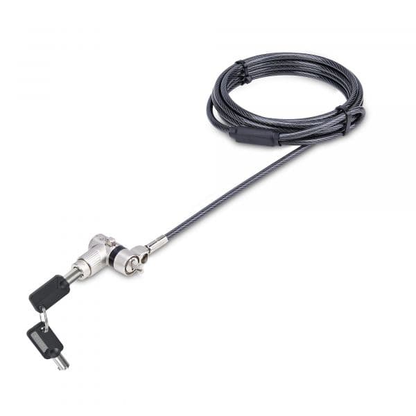 Startech Cabo de Segurança Universal para Portátil 3-em-1 com Cabo de 2m para K-Slot, Nano e Noble Wedge