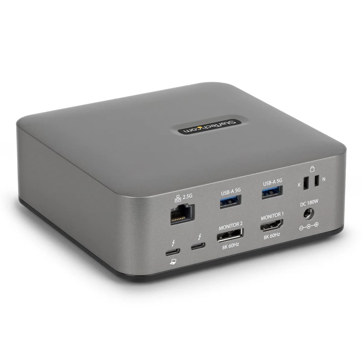 Startech.com 215UE-TB5USB4DOCK Docking Station USB-C/USB4/Thunderbolt 3/Thunderbolt 4/Thunderbolt 5/USB-A HDMI DP 1GbE 180W Gray