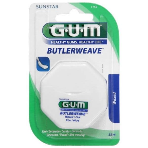 G.U.M Fio Dentário Butlerweave Waxed 1155 55m