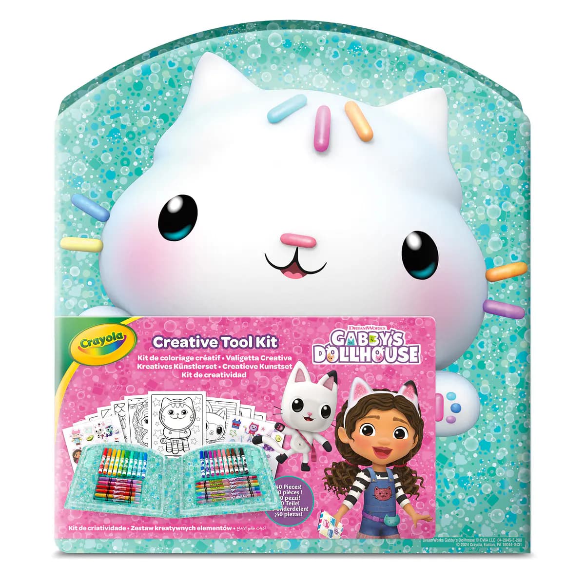 Crayola Kit de Criatividade para Colorir Gabby's Dollhouse 40 Peças