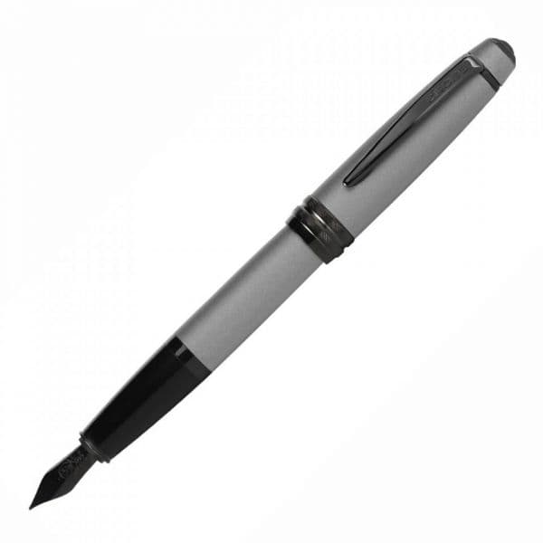 Cross Caneta de Aparo M Bailey Matt Grey Lacquer Preto