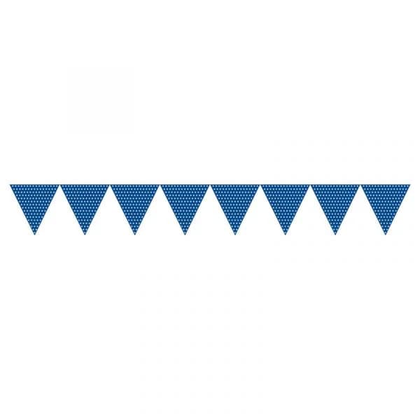 Creative Converting Grinalda Bandeiras 270cm Azul Escuro
