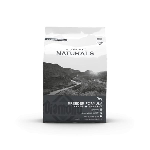 Diamond Naturals Breeder para Criadores De Cães Frango & Arroz 20 kg