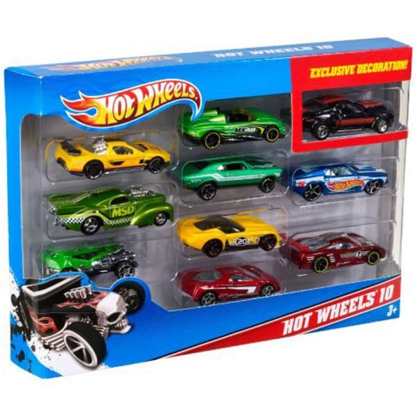Mattel Hot Wheels - Pack de 10 Carros