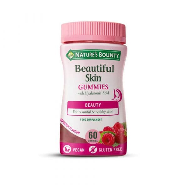Nature's Bounty Beautiful Skin com Ácido Hialurónico 60 Gomas