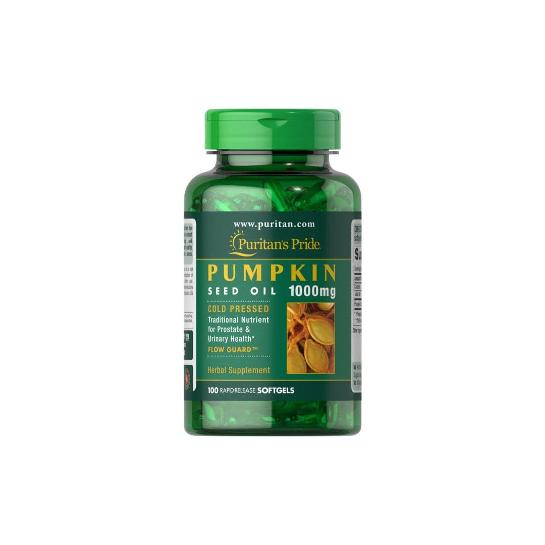 Pumpkin Seed Oil 1000 mg 100 Rapid Release Softgels