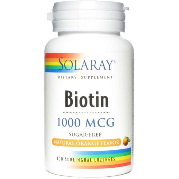Solaray Biotin 1000 Mcg 100 Cápsulas