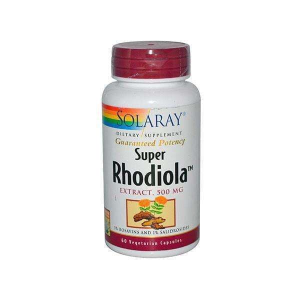 Solaray Super Rhodiola Extract 500mg 60 Cápsulas Vegetais