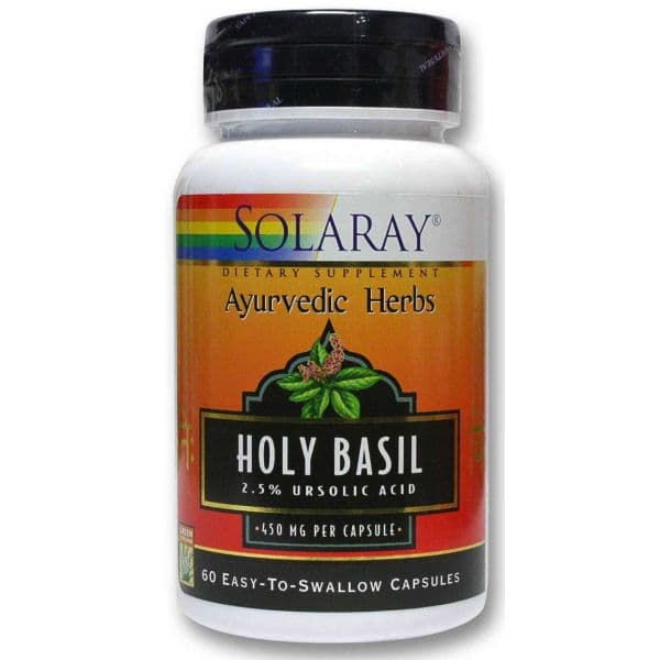 Solaray Holly Basil 450mg 60 Cápsulas