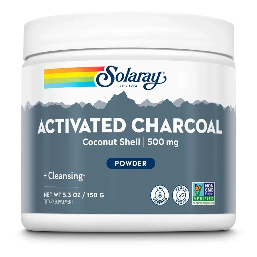 Solaray Carvão de Coco Ativado 75g