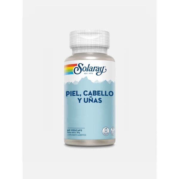 Solaray Pele Cabelo e Unhas 60 Cápsulas