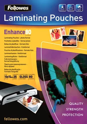 Fellowes 100 un. Bolsas Adesivas A4 Encadernação Térmica 306x220mm 80mc - 1775302202
