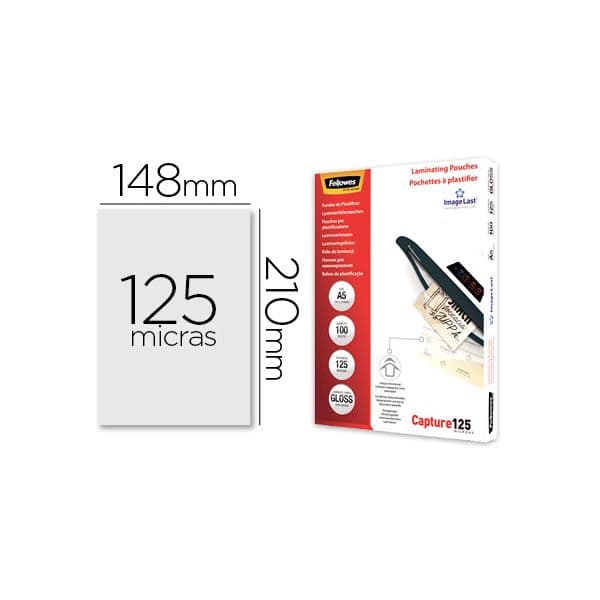 Fellowes 100 un. Plastic Bag 154x216 A5 775115 - 77511530739