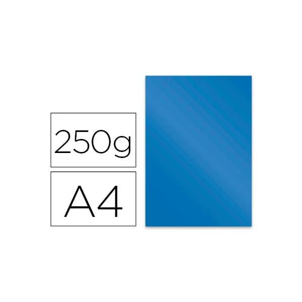 Fellowes Capa de Encadernação Cartão Din A4 Brilho Azul Chromolux 250 gr. 100 un.