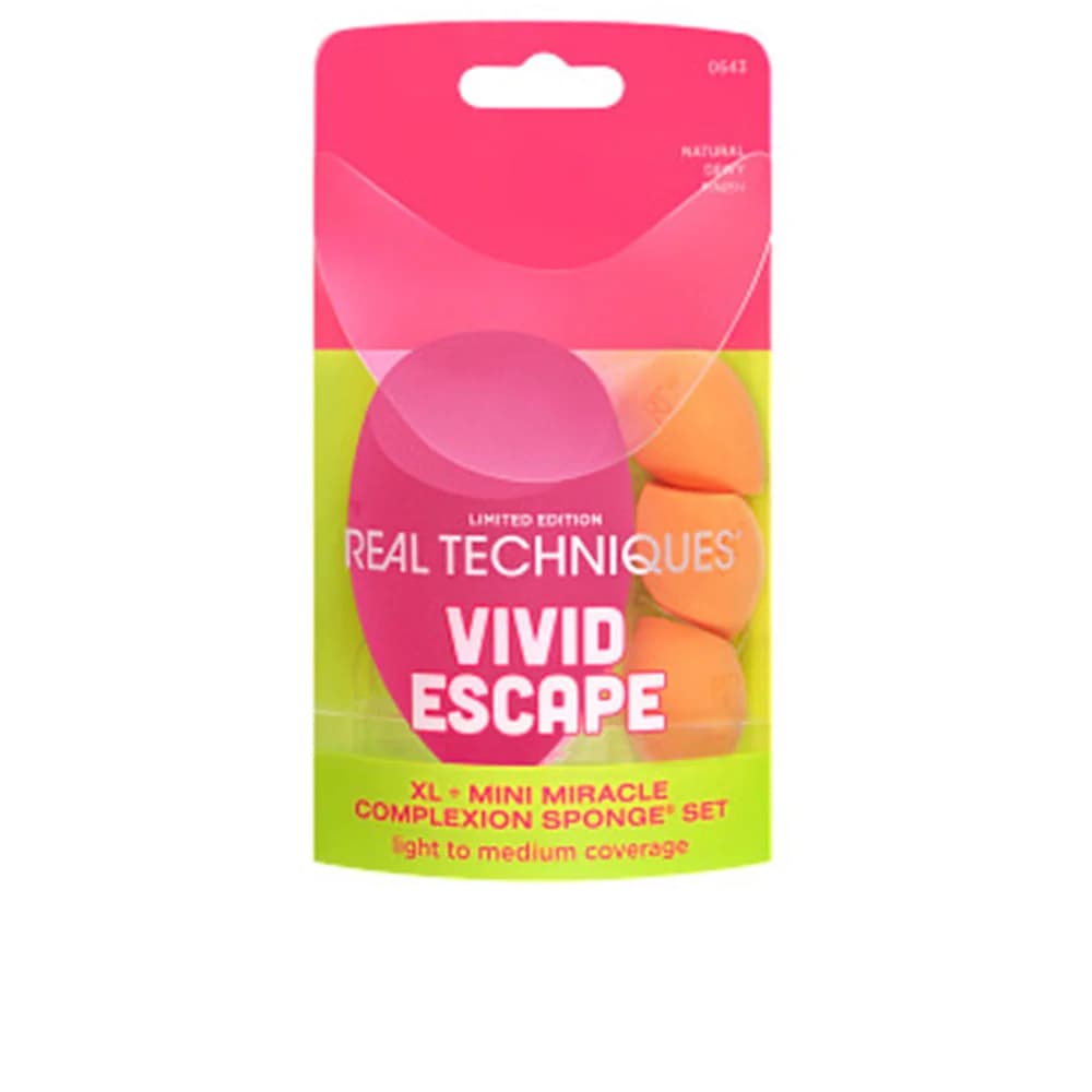 Real Techniques Vivid Escape Complexion Perfection Sponge Set 4 Peças