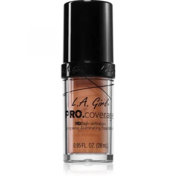 L.A. Girl Cosmetics Pro. Coverage Base Líquida Iluminadora Tom Soft Honey 28ml