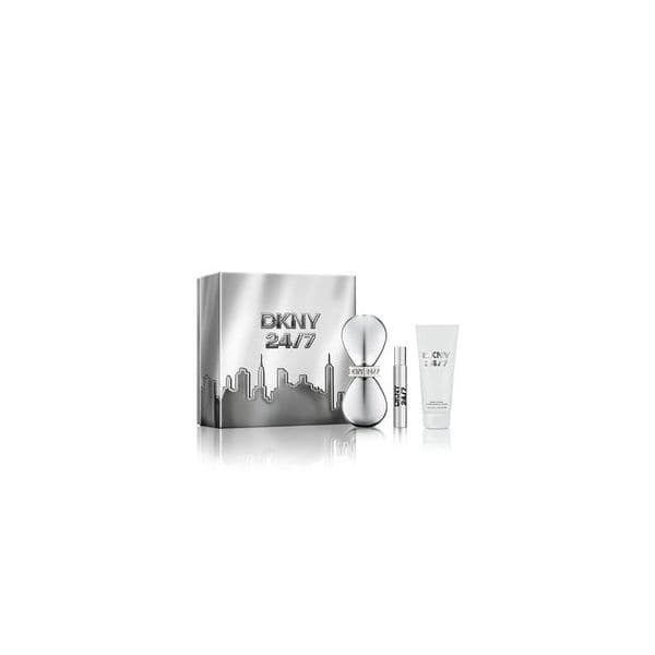 DKNY 24/7 Woman Eau de Parfum 100ml + Eau de Parfum 15ml + Loção Corporal 100ml Coffret