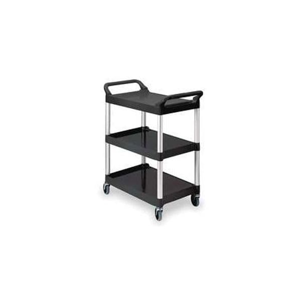 Rubbermaid Carrinho de Serviço Multiusos, Total 90 Kg, Cxlxa 860 X 470 X 960 mm, Cor da Preto Preto - M6233-751425