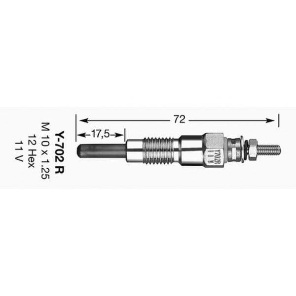 NGK - 1065 - Vela de incandescência - 0087295110652