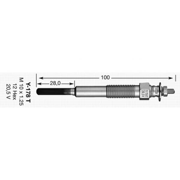 NGK - 3030 - Vela de incandescência - 0087295130308