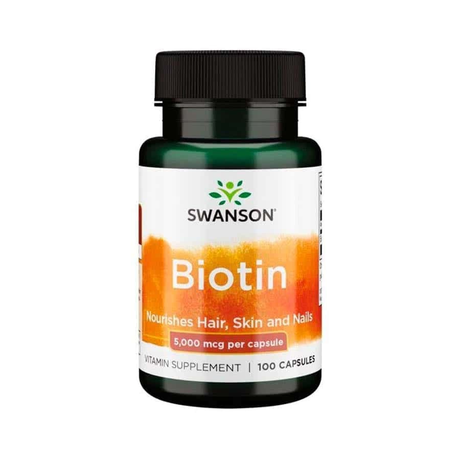 Biotin 5000 mcg 100 Capsules