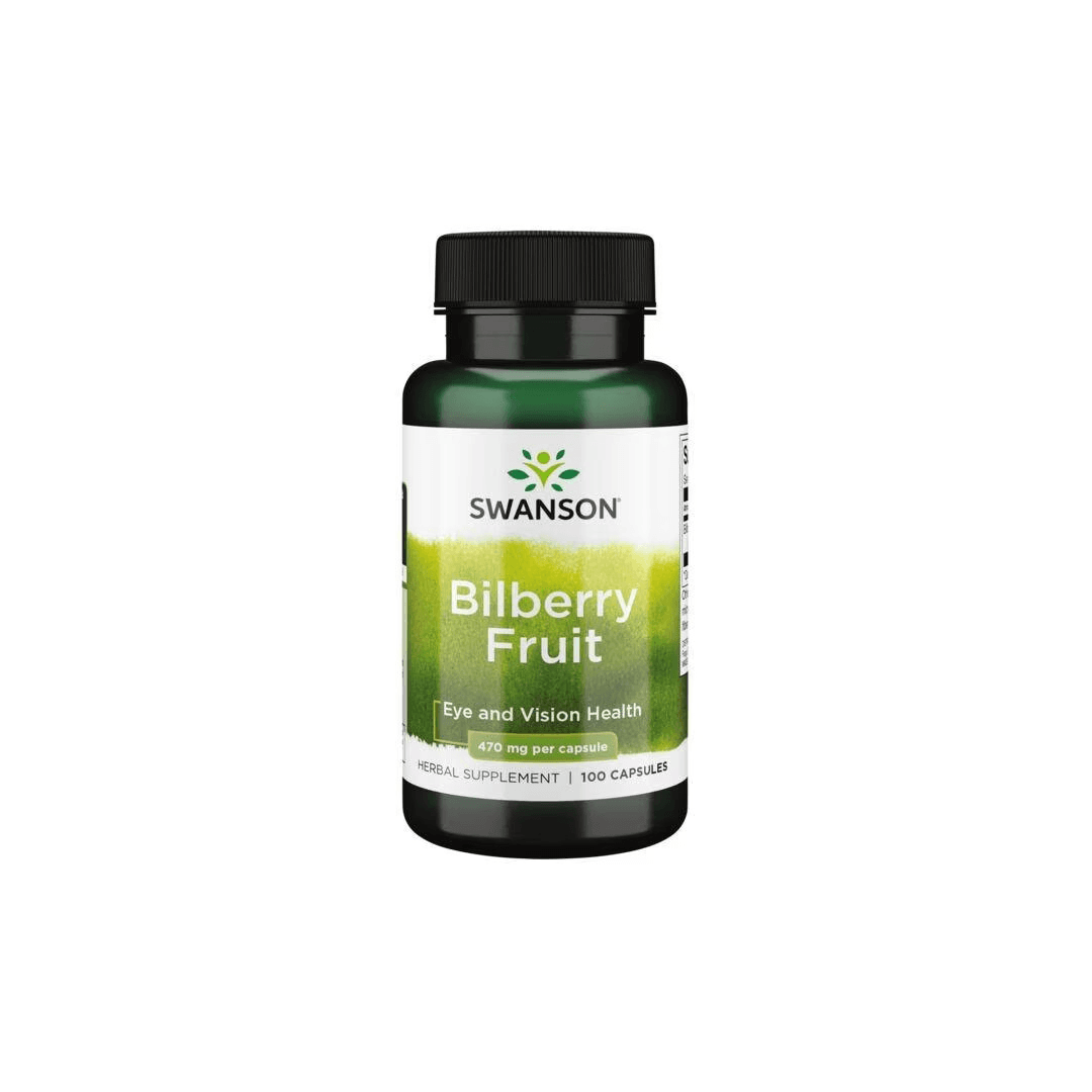 Bilberry Fruit 470 mg 100 Capsules