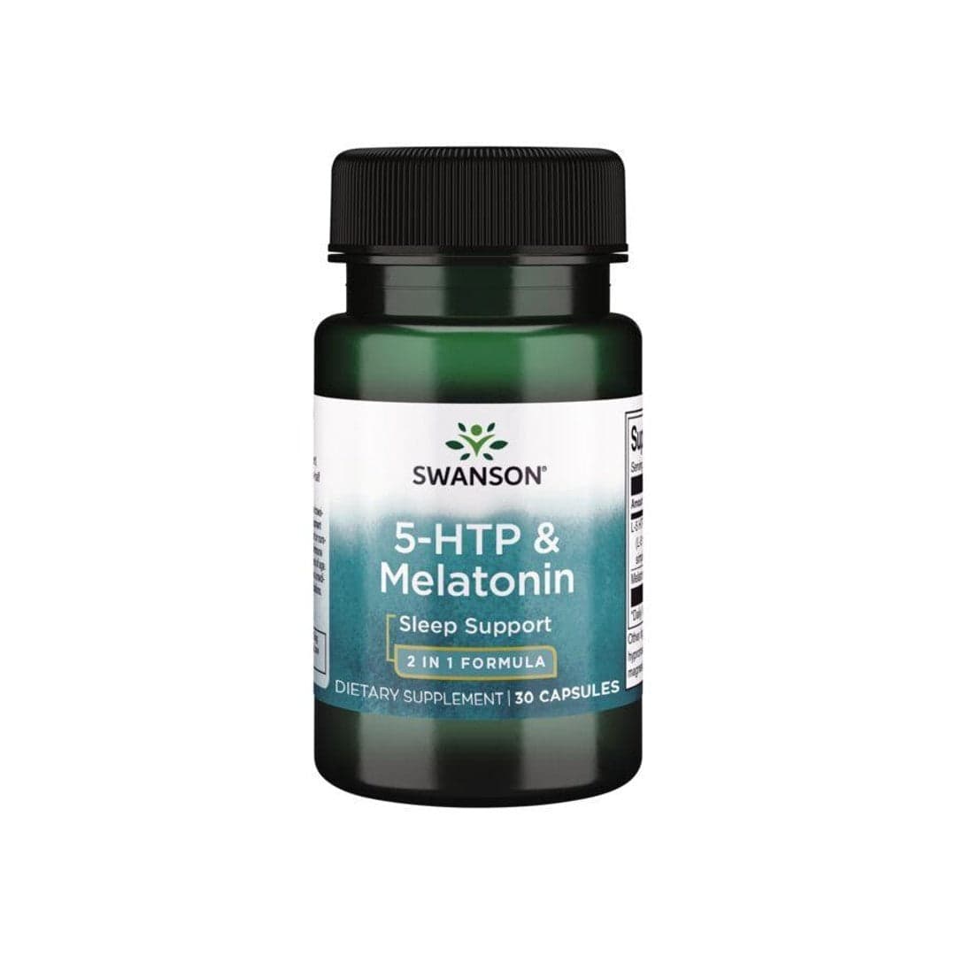 Swanson 5-HTP 50 mg & Melatonina 3mg 30 Cápsulas