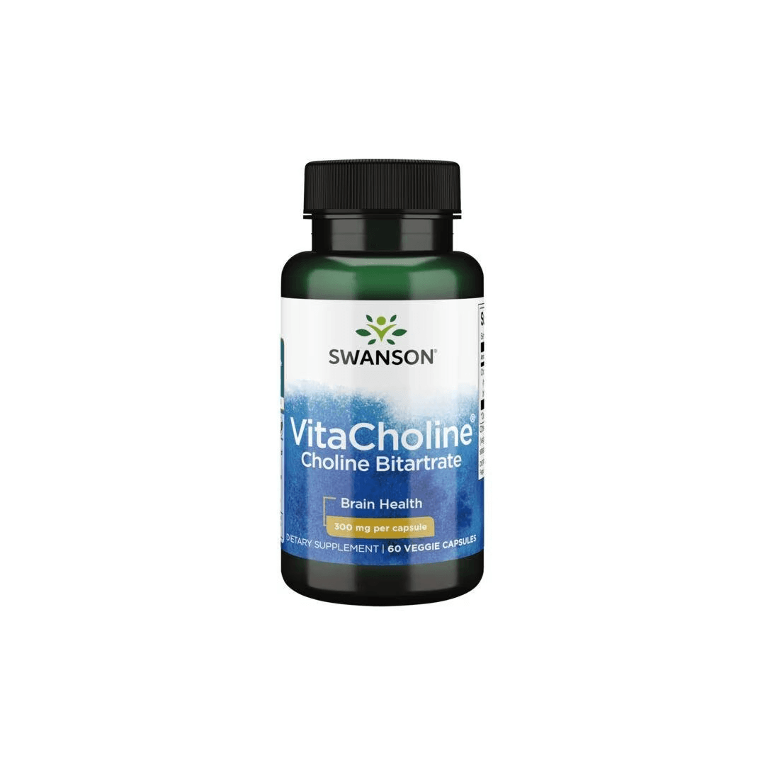 VitaCholine Choline Bitartrate 300 mg 60 Veggie Capsules