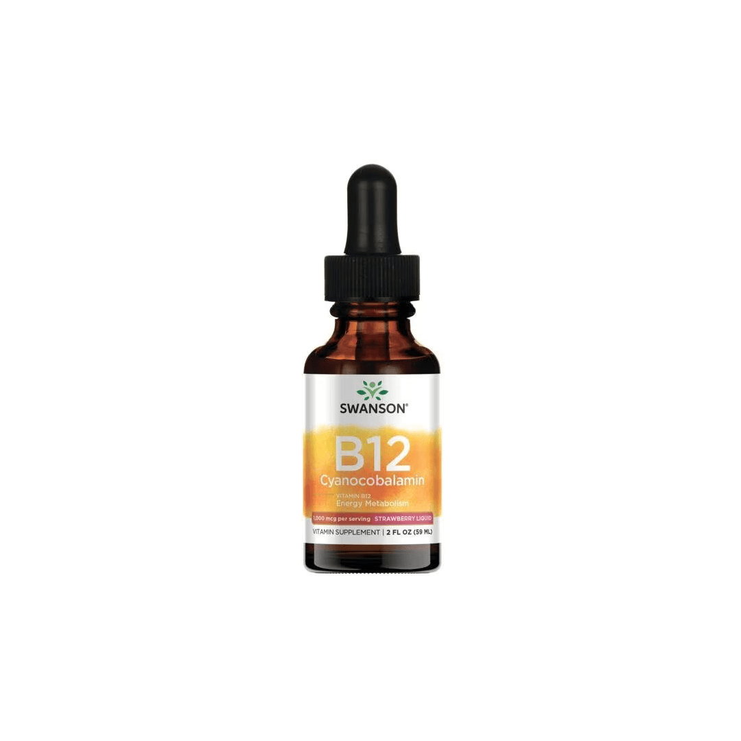 Vitamin B12 Cyanocobalamin 1000 mcg - Strawberry 59 ml Liquid