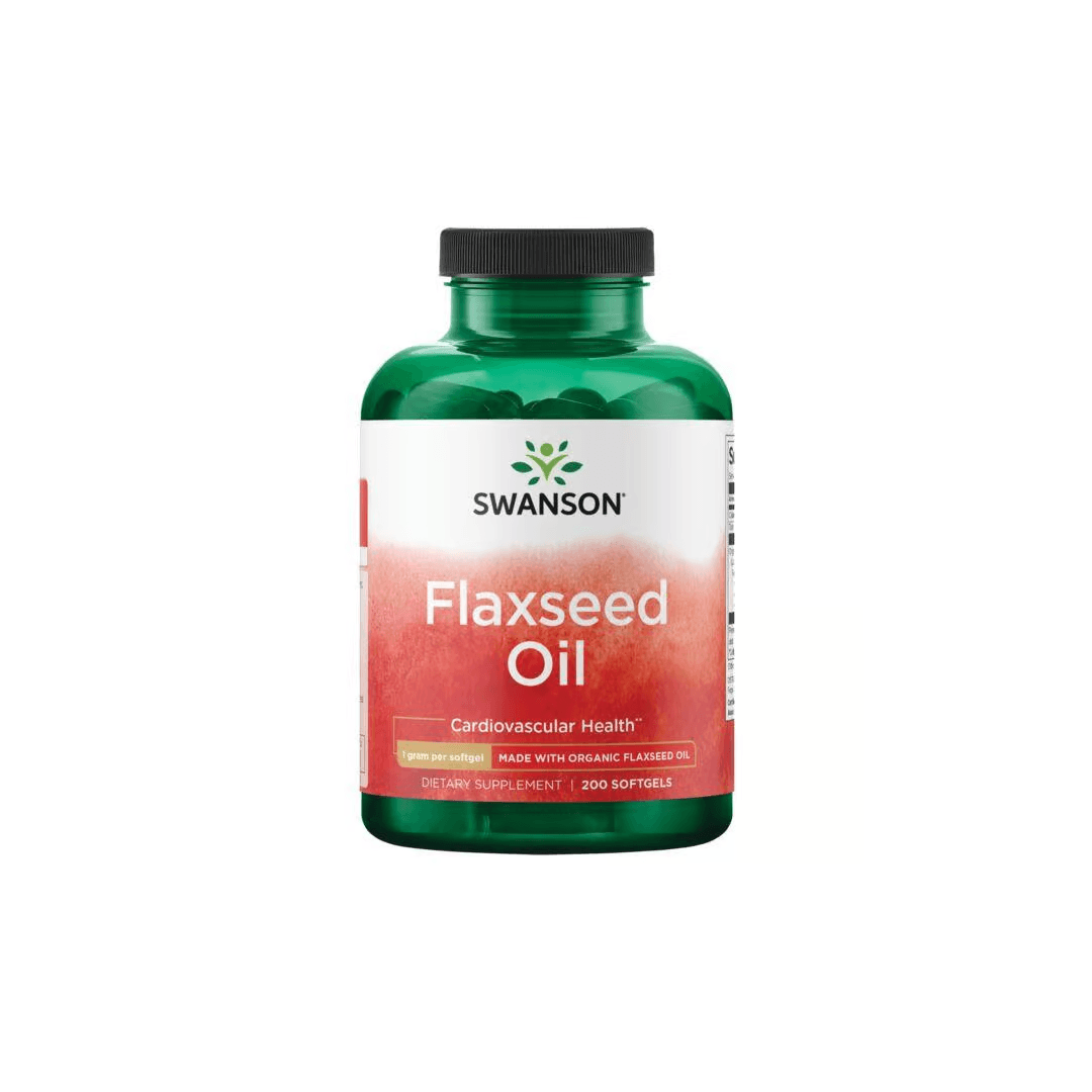 Organic Flaxseed Oil 1000 mg 200 Capsules