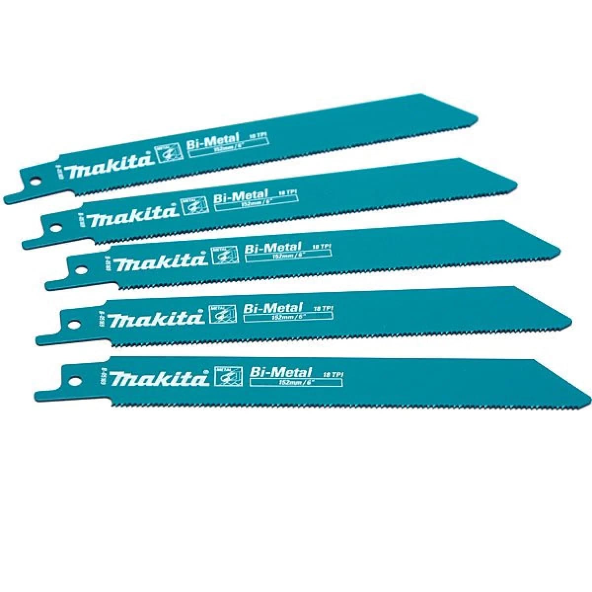 LAMINAS SERRA SABRE BIM 228 TPI-18 5PÇ B-16782 MAKITA - B-16782 - Ferramentaspro.pt