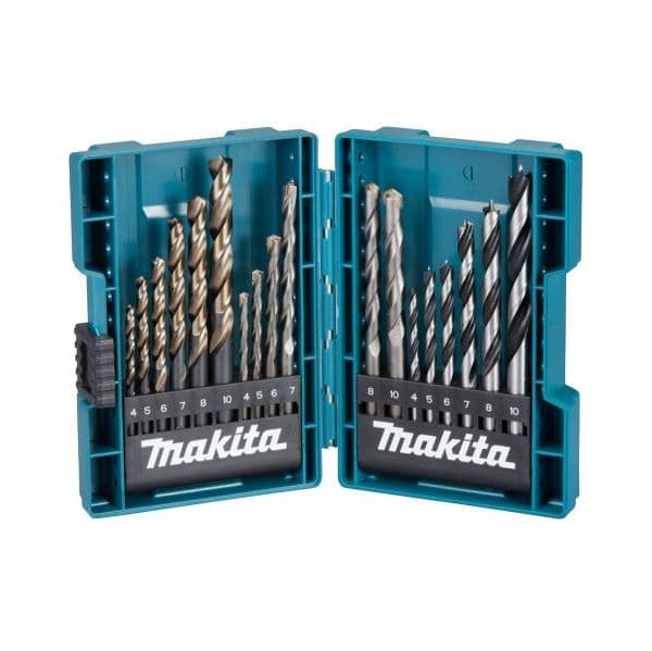 Makita Conjunto de Brocas B-49432 Multimaterial 18 Peças