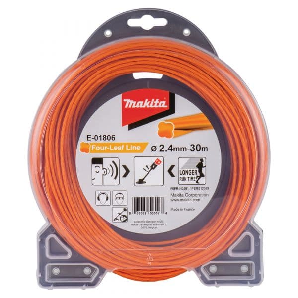 Makita Fio de Corte Quatro Folhas 2,4mm x 30m E-01806