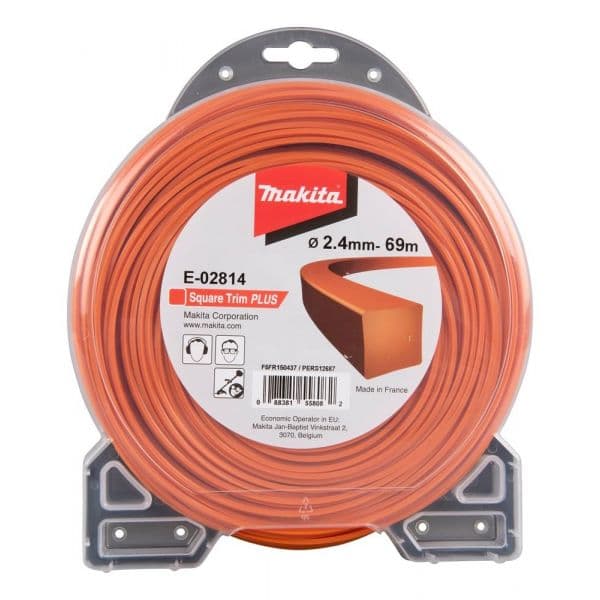 Makita Fio de Nylon Quadrado 2.4mm 69m